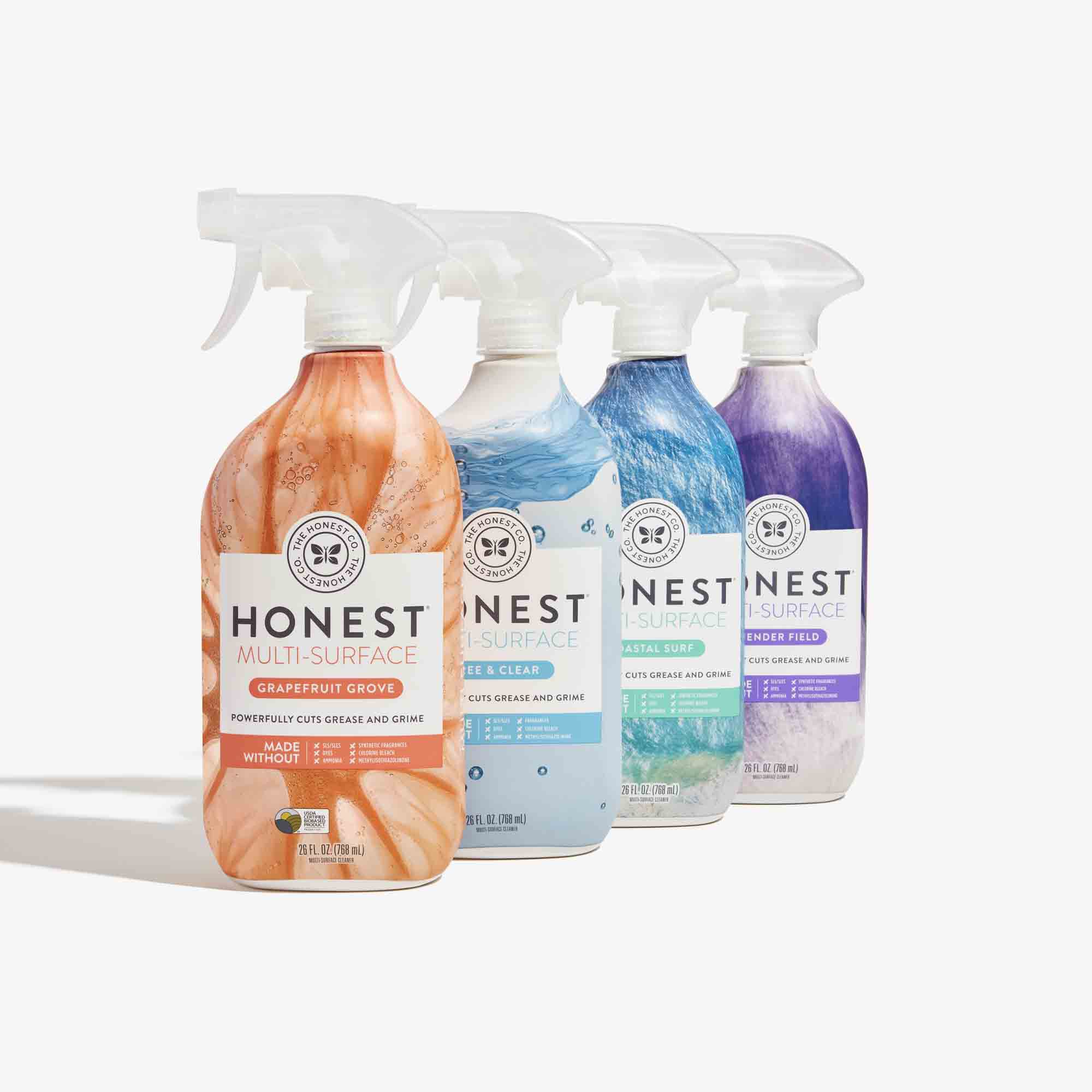 Power Clean Deluxe Value 4Pack, Scent Variety Honest